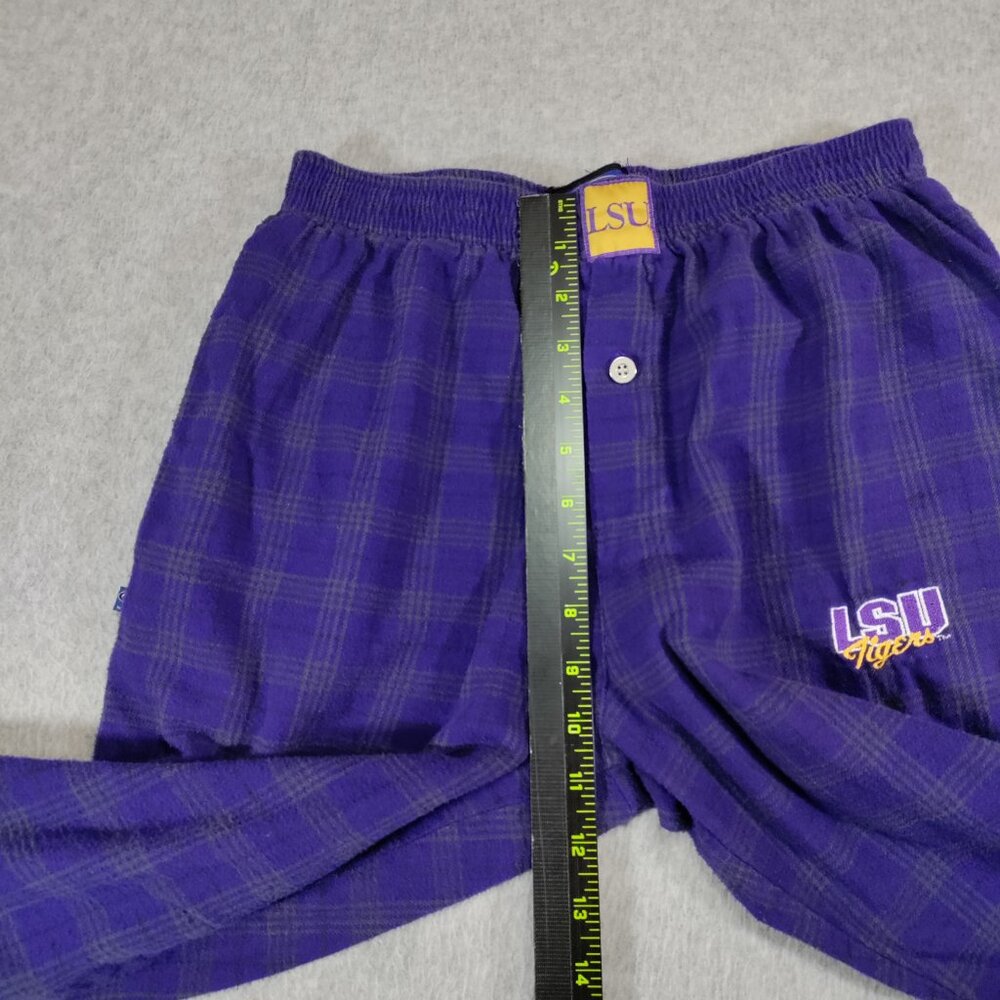 LSU Tigers Pajama Pants Mens M Concepts Sport Purple Plaid Cotton Lounge - Picture 7 of 10